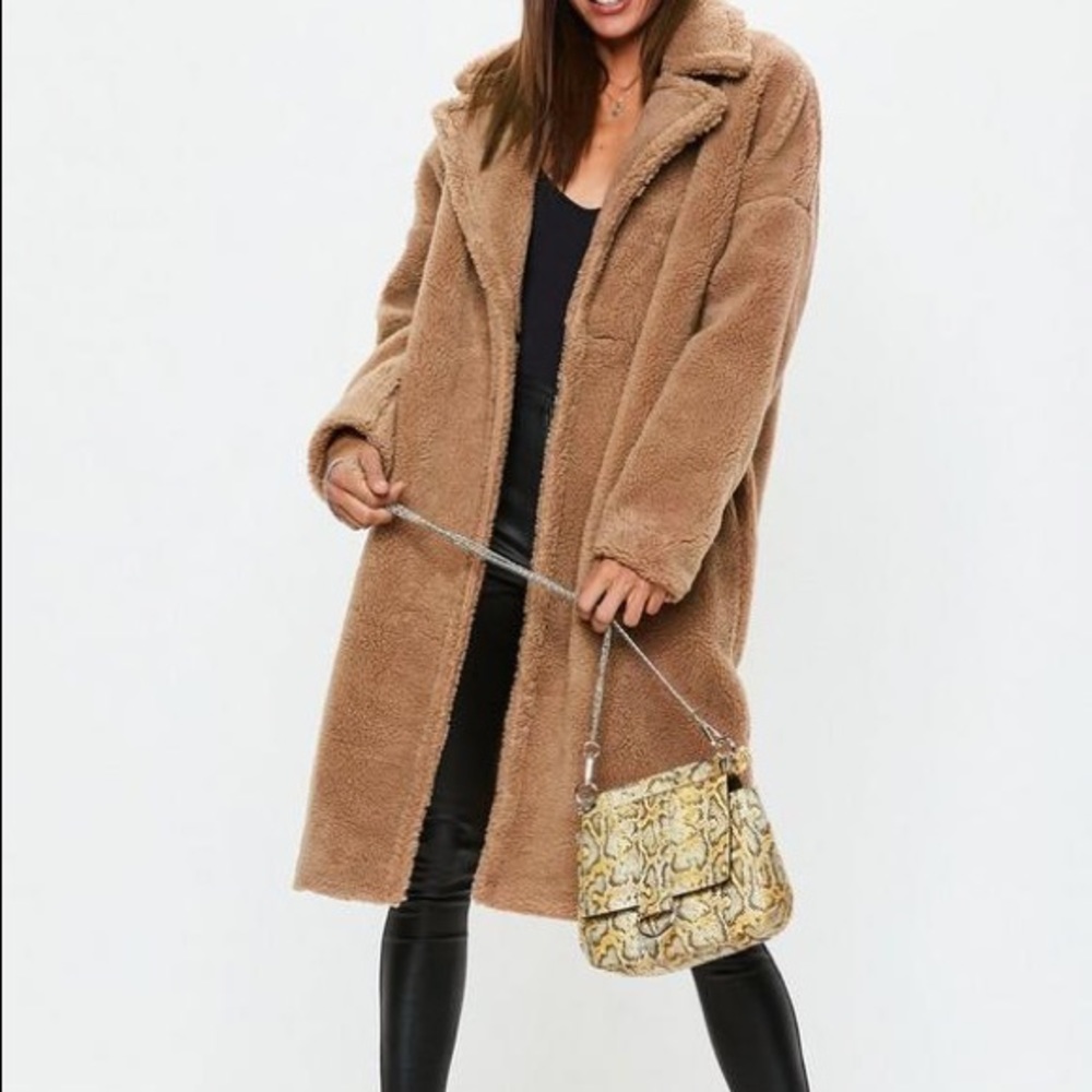 Chunky Teddy Coat - Camel